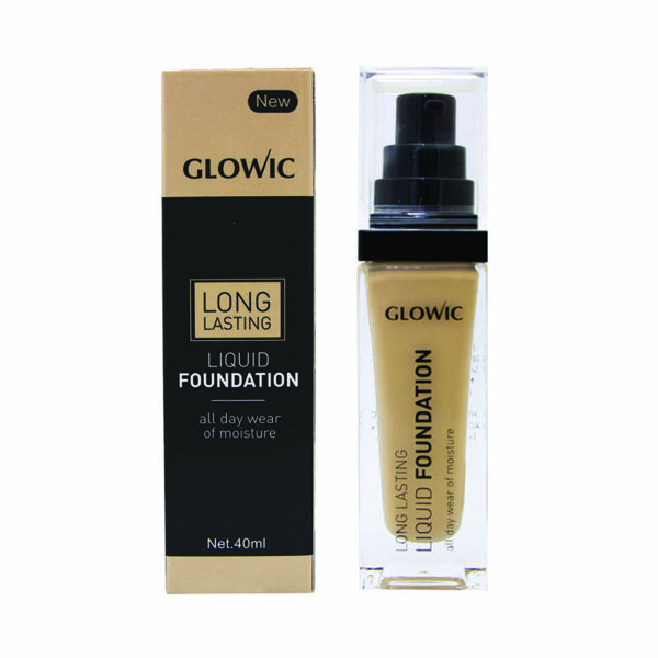 کرم پودر شیشه ای گلویک مدل Long Lasting